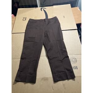 J.H. Collectibles Brown Wide Leg Pants Size 14, Straight Leg‎ Stretch Trousers